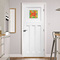 Tetromino Square Wall Decal on Door
