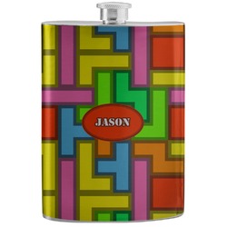 Tetromino Stainless Steel Flask (Personalized)