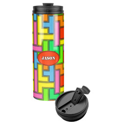 Tetromino Stainless Steel Skinny Tumbler (Personalized)
