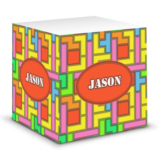 Custom Tetromino Sticky Note Cube (Personalized)
