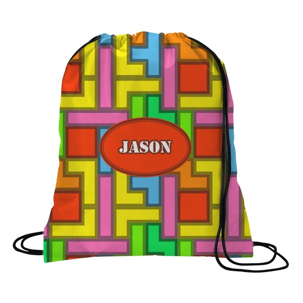 Custom Tetromino Drawstring Backpack (Personalized)