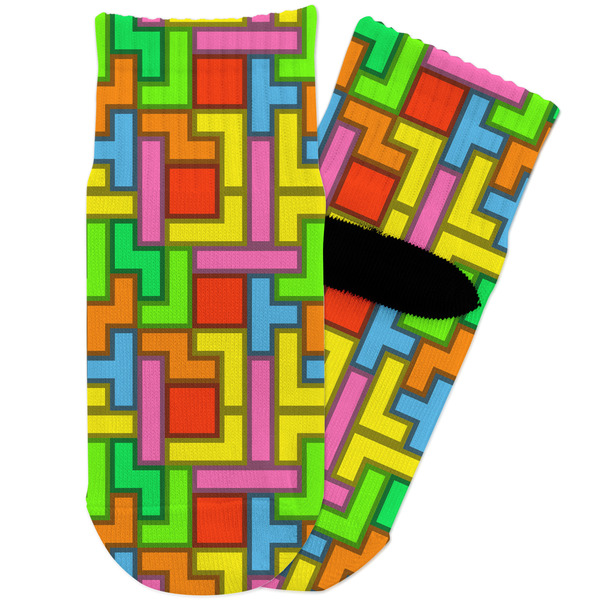 Custom Tetromino Toddler Ankle Socks
