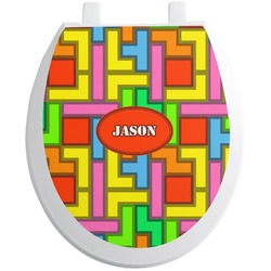 Tetromino Toilet Seat Decal (Personalized)
