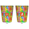 Tetromino Trash Can White - Front and Back - Apvl