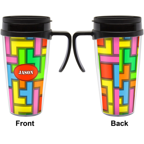 Tetromino Travel Mug with Black Handle - Approval