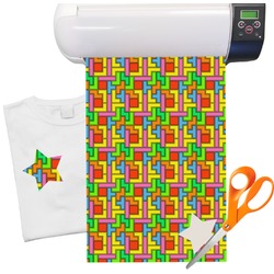 Tetromino Heat Transfer Vinyl Sheet (12"x18")