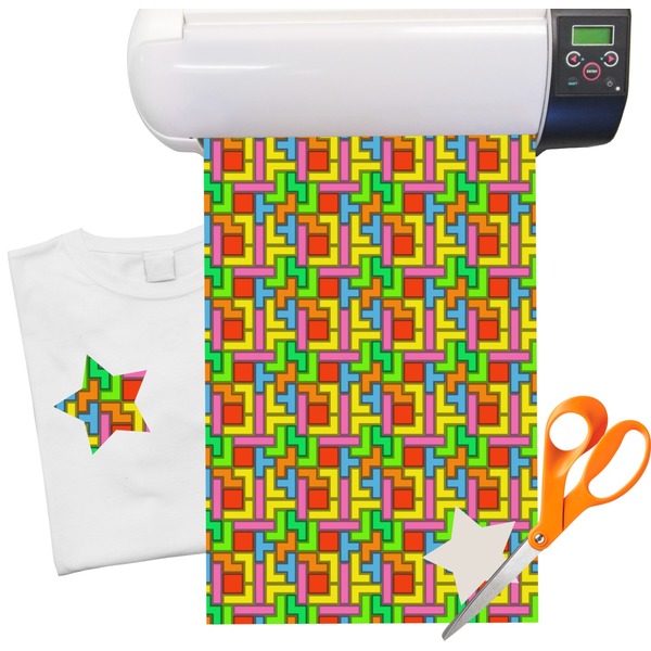 Custom Tetromino Heat Transfer Vinyl Sheet (12"x18")