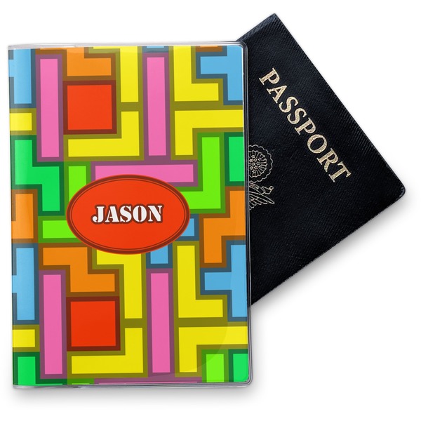 Custom Tetromino Vinyl Passport Holder (Personalized)