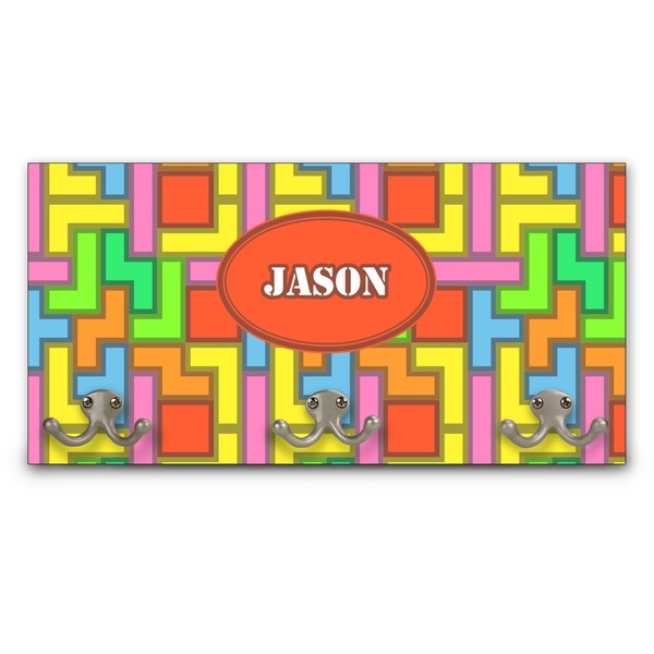 Custom Tetromino Wall Mounted Coat Rack (Personalized)