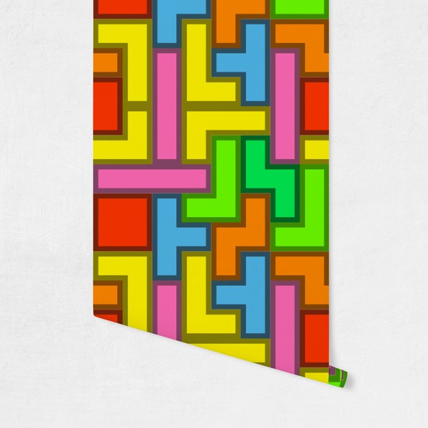 Tetromino Wallpaper on Wall