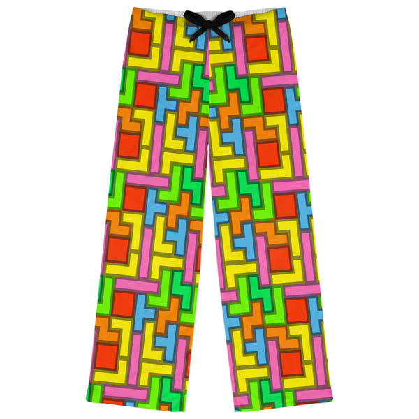 Custom Tetromino Womens Pajama Pants - L
