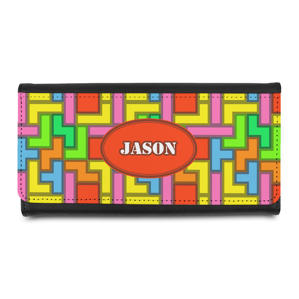 Custom Tetromino Leatherette Ladies Wallet (Personalized)