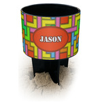 Tetromino Black Beach Spiker Drink Holder (Personalized)