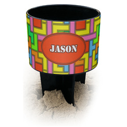 Tetromino Black Beach Spiker Drink Holder (Personalized)