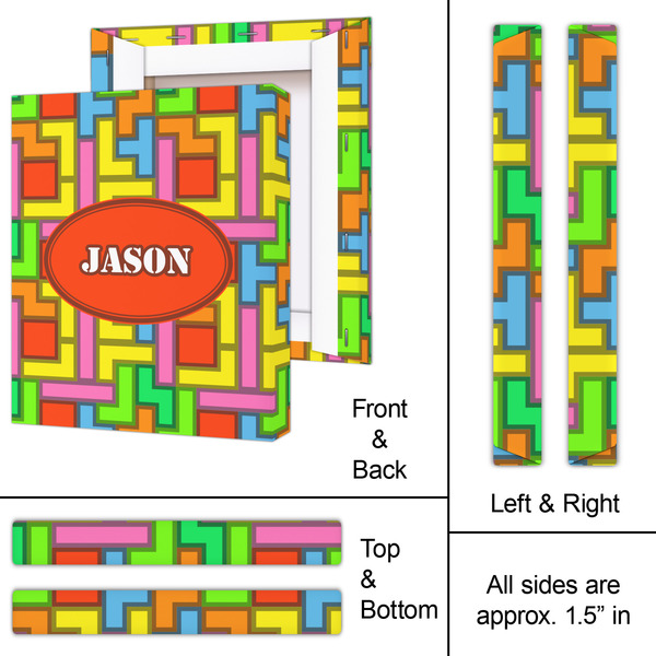 Tetromino 11x14 - Canvas Print - Approval