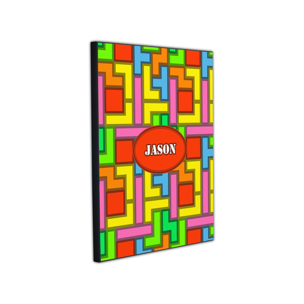 Tetromino 11x14 Wood Print - Angle View