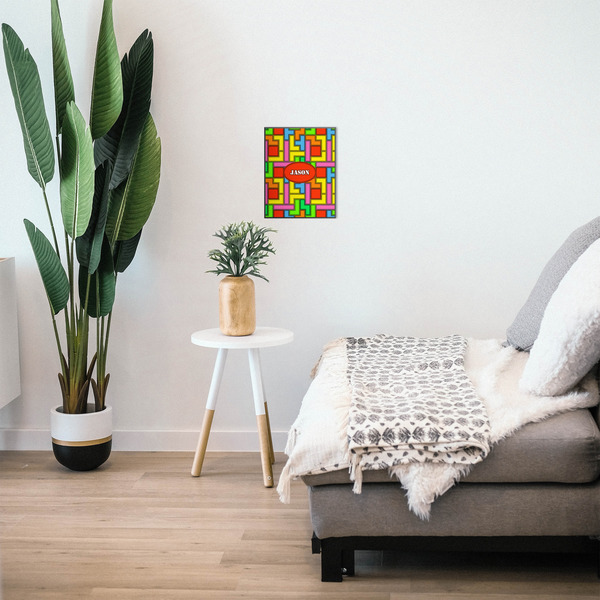 Tetromino 11x14 Wood Print - In Context