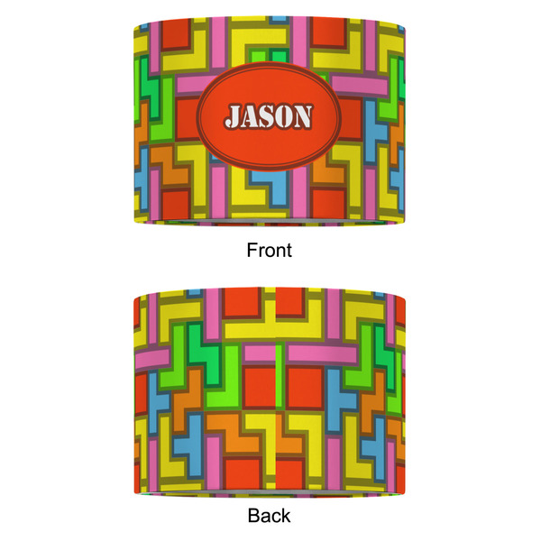 Tetromino 12" Drum Lampshade - APPROVAL (Fabric)