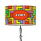 Tetromino 12" Drum Lampshade - ON STAND (Poly Film)