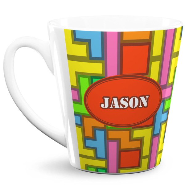 Custom Tetromino 12 Oz Latte Mug (Personalized)