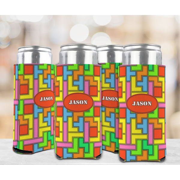 Tetromino 12oz Tall Can Sleeve - Set of 4 - LIFESTYLE