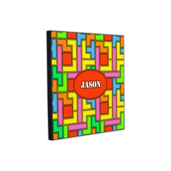 Tetromino 12x12 Wood Print - Angle View