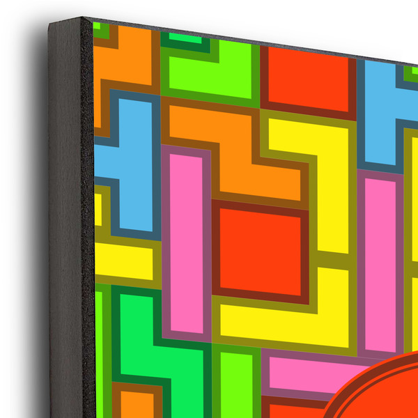 Tetromino 12x12 Wood Print - Closeup