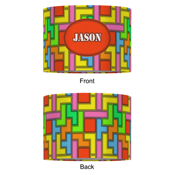 Tetromino 16" Drum Lampshade - APPROVAL (Fabric)