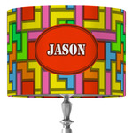Tetromino 16" Drum Lamp Shade - Fabric (Personalized)