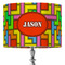 Tetromino 16" Drum Lamp Shade - Fabric (Personalized)