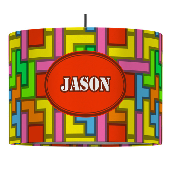 Custom Tetromino Drum Pendant Lamp (Personalized)