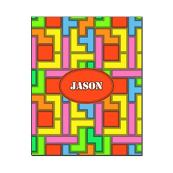 Tetromino Wood Print - 16x20 (Personalized)