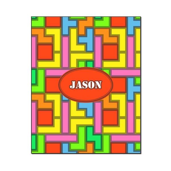 Custom Tetromino Wood Print - 16x20 (Personalized)