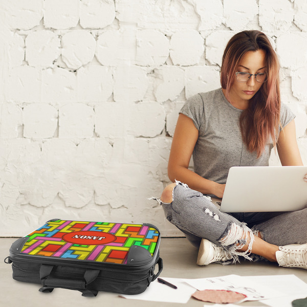 Tetromino 18" Laptop Briefcase - LIFESTYLE