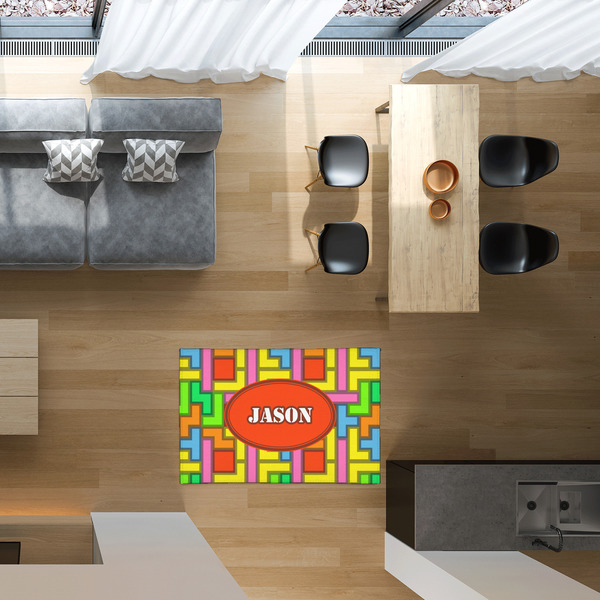 Tetromino 2'x3' Indoor Area Rugs - IN CONTEXT