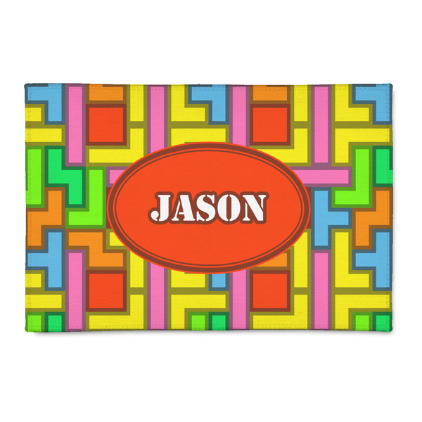 Custom Tetromino 2' x 3' Indoor Area Rug (Personalized)