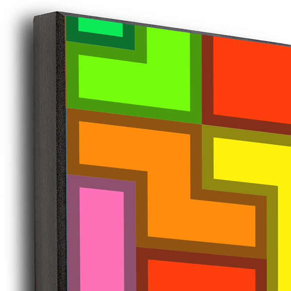 Tetromino 20x24 Wood Print - Closeup