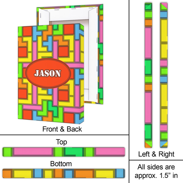 Tetromino 20x30 - Canvas Print - Approval