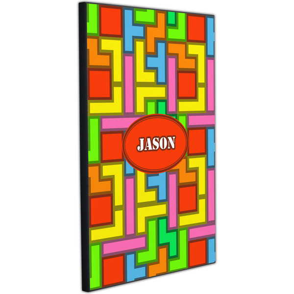 Tetromino 20x30 Wood Print - Angle View