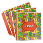 Tetromino 3-Ring Binder (Personalized)