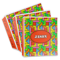 Tetromino 3-Ring Binder (Personalized)