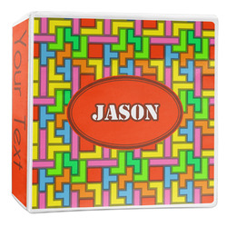 Tetromino 3-Ring Binder - 2 inch (Personalized)