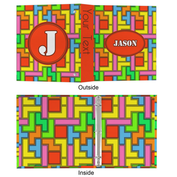 Tetromino 3 Ring Binders - Full Wrap - 1" - APPROVAL