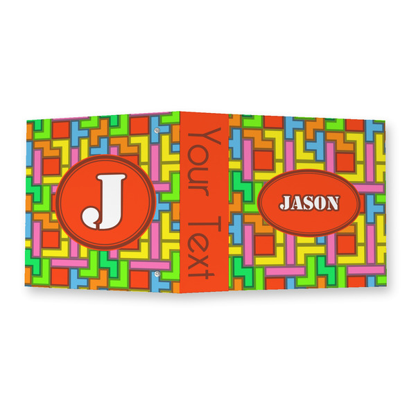 Tetromino 3 Ring Binders - Full Wrap - 2" - OPEN OUTSIDE