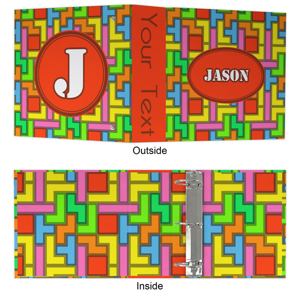 Tetromino 3 Ring Binders - Full Wrap - 3" - APPROVAL