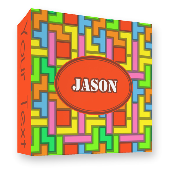 Custom Tetromino 3 Ring Binder - Full Wrap - 3" (Personalized)