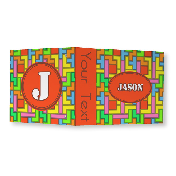 Tetromino 3 Ring Binders - Full Wrap - 3" - OPEN OUTSIDE