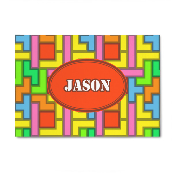 Custom Tetromino 4' x 6' Indoor Area Rug (Personalized)