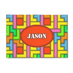 Tetromino 4' x 6' Patio Rug (Personalized)