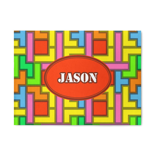 Custom Tetromino 5' x 7' Patio Rug (Personalized)